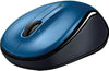 Logitech M325s Wireless Mouse - 2 Buttons 1 Speed Wheel - USB RF Wireless Optical - 1000 dpi - Blue