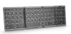 Mini clavier Bluetooth pliable portable - Clavier sans fil avec pavé numérique pour systèmes iOS, Android et Windows - Noir