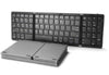 Mini clavier Bluetooth pliable portable - Clavier sans fil avec pavé numérique pour systèmes iOS, Android et Windows - Noir
