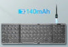 Mini clavier Bluetooth pliable portable - Clavier sans fil avec pavé numérique pour systèmes iOS, Android et Windows - Noir
