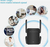 WiFi Extender Booster - 1200Mbps -WiFi Range Extender -Wireless Signal Booster with External 4 x 2dBi Dual-Band Antennas - WiFi Booster Dual Band 2.4GHz & 5.8GHz - Internet Booster Up to 3000sq. ft. - (Black)