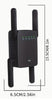 WiFi Extender Booster - 1200Mbps -WiFi Range Extender -Wireless Signal Booster with External 4 x 2dBi Dual-Band Antennas - WiFi Booster Dual Band 2.4GHz & 5.8GHz - Internet Booster Up to 3000sq. ft. - (Black)