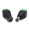 1-Pair - 1x Male + 1x Female 2.1 x 5.5mm 12VDC Plug Power Jack Connector, Power Cables & Connectors, Various - TiGuyCo Plus