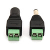 1-Pair - 1x Male + 1x Female 2.1 x 5.5mm 12VDC Plug Power Jack Connector, Power Cables & Connectors, Various - TiGuyCo Plus