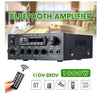 1000W Audio Power Home Theater Amplifier - Hi-Fi Bass - 115V-230V  - Audio with Remote Control - Support FM, USB, SD Card, Bluetooth - KS-33BT