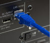 Câble réseau Ethernet RJ45 Cat5e 350 MHz UTP 24AWG bleu de haute qualité de 10 pieds - Bleu 
