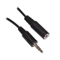 10 ft. BlueDiamond 3.5mm Headphone Cable Extension M/F - Black