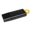 128GB DataTraveler Exodia USB Flash Drive with Protective Cap and Keyring in Multiple Colors - Black + Yellow