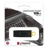 128GB DataTraveler Exodia USB Flash Drive with Protective Cap and Keyring in Multiple Colors - Black + Yellow