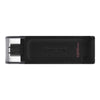 128GB Kingston DataTraveler 70 USB-C (USB 3.2) Flash Drive - Black