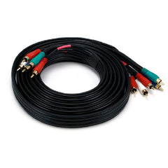 12 ft. 5-RCA (5-in-1) Component Video-Audio Coaxial Cable (RG-59 U) - Black