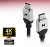 Câble HDMI haute vitesse XTREME Premium Platinum Series de 12 pieds - Cordon tressé en maille - 4K HDR - 18 Gbit/s - Noir