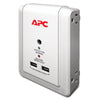 APC - Essential SurgeArrest 4 Outlet Wall Mount w/USB,120V 1080 Joules - P4WUSB