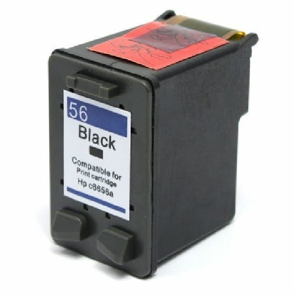 Compatible with HP No. 56 (C6656A) Black - PREMIUM ink Rem. Inkjet Car