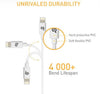 1M (3 ft.) Lightning Cable - Apple MFi Certified Lightning to USB Charging Sync Cable - 1/Pack - White, Chargers & Sync Cables, TiGuyCo Plus - TiGuyCo Plus