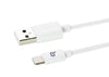 1M (3 ft.) Lightning Cable - Apple MFi Certified Lightning to USB Charging Sync Cable - 1/Pack - White, Chargers & Sync Cables, TiGuyCo Plus - TiGuyCo Plus