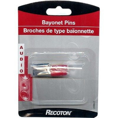 Recoton Speaker Bayonet Pins - Pack of 4, Audio Cables & Interconnects, Recoton - TiGuyCo Plus