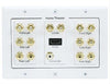 3-Gang 7.1 Surround Sound Distribution Wallplate with HDMI, Video Cables & Interconnects, TechCraft - TiGuyCo Plus