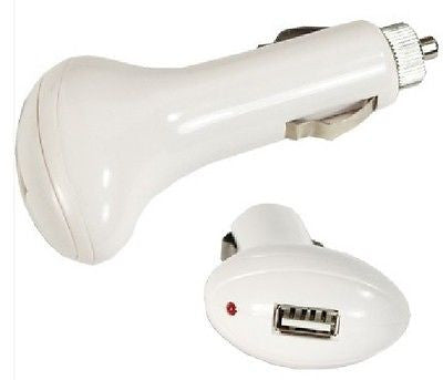 Single USB Port Car Charger Power adapter for Apple iPhone/ iPod - White, Chargers & Cradles, n/a - TiGuyCo Plus