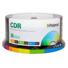 Polaroid CD-R 80 Data 700/MB 80 Minutes 52X Recording Media, 30-Pack Spindle