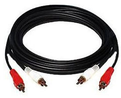 50 ft. TechCraft 2-RCA Plug M/M Stereo Audio Cable - Black