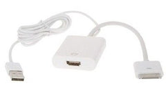 iPhone - iPad 30 pin to HDMI + USB Adapter
