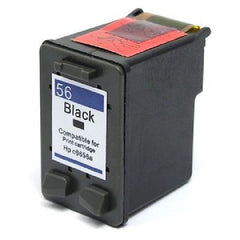Compatible with HP No. 56 (C6656A) Black - PREMIUM ink Rem. Inkjet Cartridge