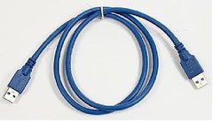 USB 3.0 A Male to A Male Cable - (Blue) - 3ft