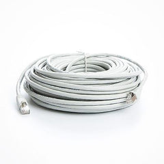100 ft. CAT6a Shielded (10 GIG) STP Network Cable w/ Metal Connectors - White