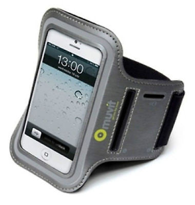 Muvit Sports Armband Case for iPhone 4, 5, iPod - Grey, Armbands, Muvit - TiGuyCo Plus