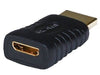 Mini-HDMI Female (Type C) to HDMI Male (Type A) Adapter Converter - Black, Video Cables & Interconnects, TGCP - TiGuyCo Plus