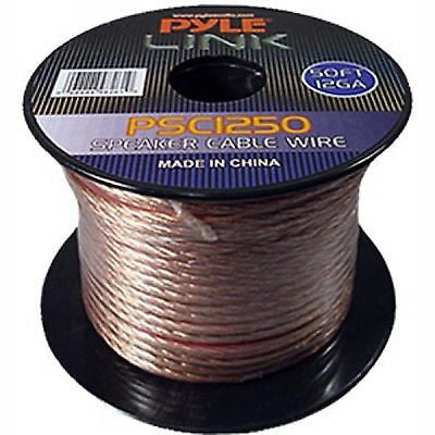 Pyle Link 50 ft. 12GA Speaker Wire - 2 Conductor, Audio Cables & Interconnects, Pyle - TiGuyCo Plus