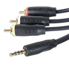 6 ft. Dynex Mini-to-RCA Stereo Audio/Video Cable