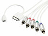 4 ft. Component AV Cable for Apple 30-pin iPhone, iPad, and iPod - White, Audio Cables & Adapters, n/a - TiGuyCo Plus