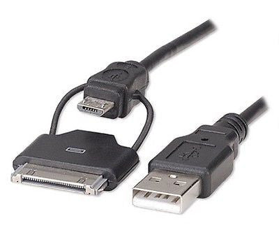 Manhattan iLynk 2-in-1 Micro USB and Apple Cable, Cables & Adapters, Manhattan - TiGuyCo Plus