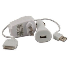 3 in1 AC-DC Charger Accessory Bundle For iPhones