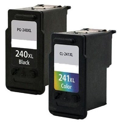 Compatible with Canon PG-240XL/CL-241XL - 1 Blk-1 Color Compatible Ink Cartrid., Ink Cartridges, G&G - TiGuyCo Plus