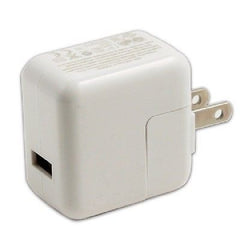 Travel USB Wall Charger Adaptor for iPad, iPhone, iPod - 10W - 2.1A - White