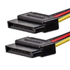 6 in. SATA Serial ATA Splitter Power Cable (1 X 5.25 to Two (2) 15pin SATA Power Connector), Drive Cables & Adapters, TiGuyCo Plus - TiGuyCo Plus