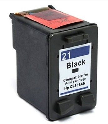 Compatible with HP 21 Remanufactured Black Ink Cartridge (C9351AN), Ink Cartridges, n/a - TiGuyCo Plus