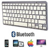 Multimedia Slim Wireless Bluetooth 2.4GHz Keyboard for iPad 2, 3, Android, PC and Laptop - White, Other, n/a - TiGuyCo Plus