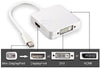 3 in 1 Mini DisplayPort DP to DP / DVI / HDMI Cable Adapter, Other, n/a - TiGuyCo Plus