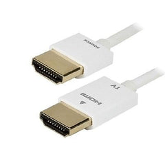 Câble HDMI haute performance série ultra mince de 6 pieds avec technologie RedMere - Blanc