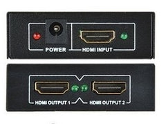 1x2 HDMI v1.4 HD Splitter - 1-In and 2-Out - 3D - 1080p - Video Amplifier Repeater