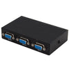 2-Port (2 in - 1 out) VGA Key-Press Switch - Metal - Black, Monitor/AV Cables & Adapters, THE BEST - TiGuyCo Plus
