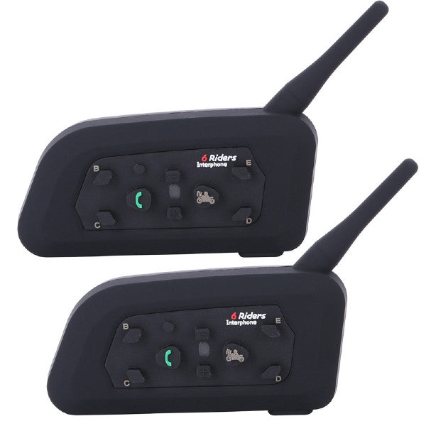 BTI Interphone Bluetooth Motocycle 2 Pieces Intercom System - V6