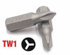 1/4" Tri-Wing Screwdriver Bits Set - TW1, TW2, TW3, TW4 Bits (4 Bits - 1 Each Size) - 25mm x 6.35mm - Alloy Steel -