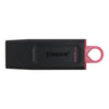 256GB Kingston DataTraveler Exodia USB Flash Drive with Protective Cap and Keyring in Multiple Colors - Black + Pink