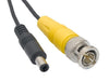 50 ft. 2-in-1 Security Camera Cable with Power - BNC -  M/DC 5.5mmx2mm - Black, Surveillance Security Systems, TechCraft - TiGuyCo Plus