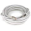25 ft. CAT6a Shielded (10 GIG) STP Network Cable w/Metal Connectors - White, Ethernet Cables (RJ-45, 8P8C), Techcraft - TiGuyCo Plus